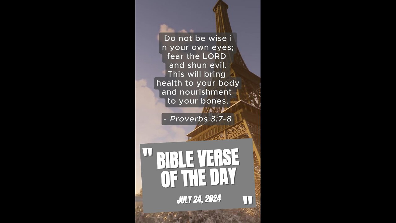 Bible Verse of the Day: July 24, 2024