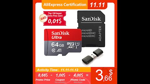 100% Original SanDisk Micro SD Card Class 10