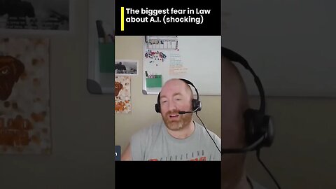 The biggest fear in Law about A.I. (shocking!)