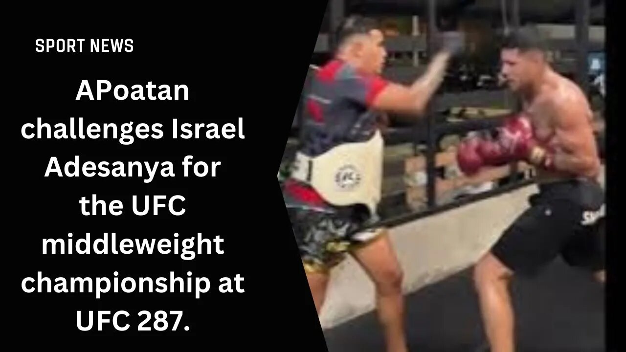 Alex Pereira challenges Israel Adesanya for the UFC middleweight championship at UFC 287