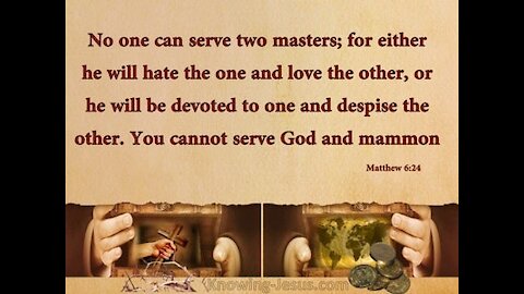 A Happier New Year, Matthew 6:24-34