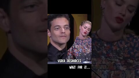 Amber Heard Causes Rami Malik to BUG Out!