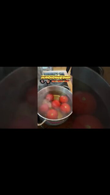 Bought too many tomatoes at Costco, so I decided to make generic pasta sauce. #engineerdadcooks
