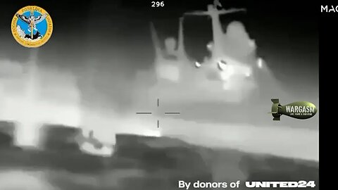 Ukraine uses naval drone to target Sergey Kotov patrol ship
