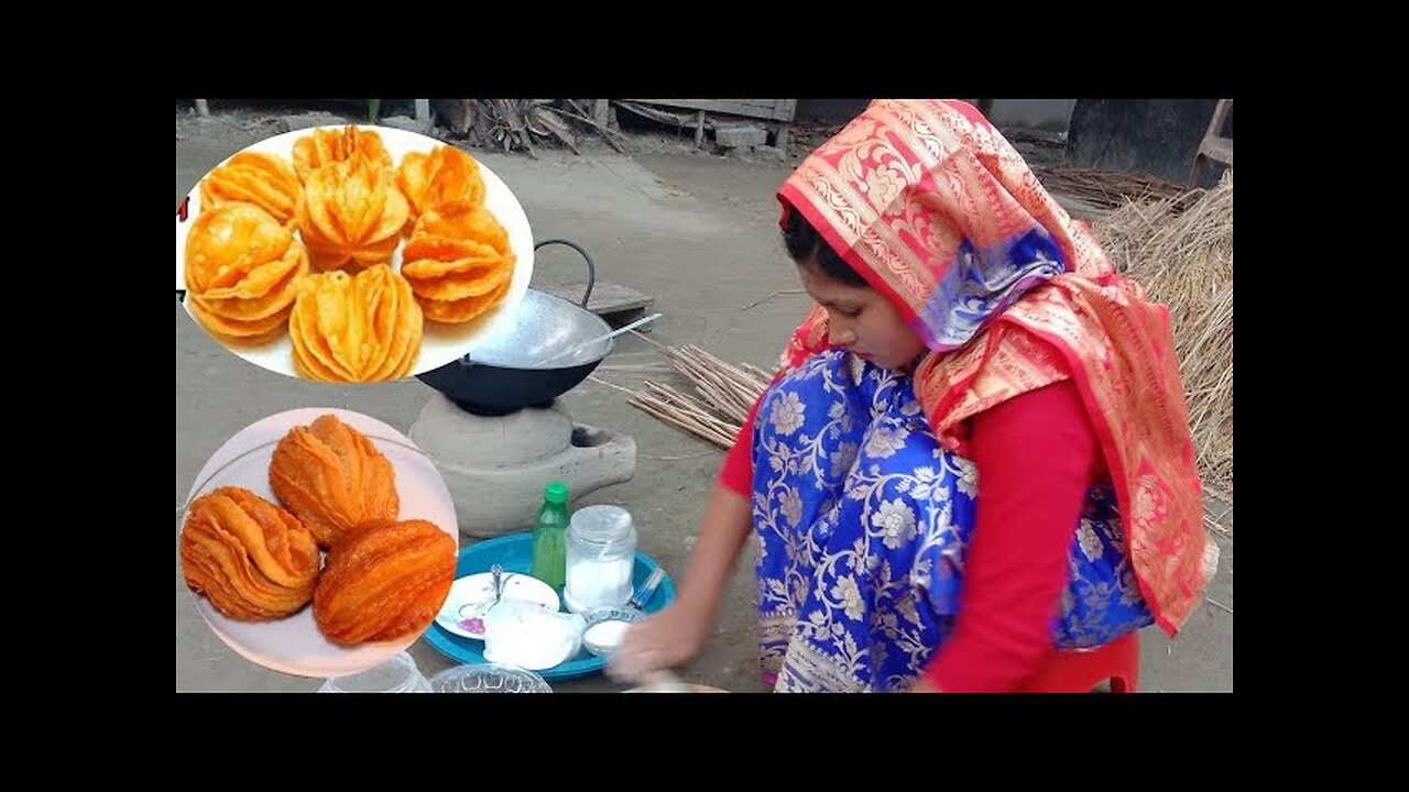 মুচমুচে ও সুস্বাদু কামরাঙ্গা পিঠা রেসিপি | Crunchy Kamranga Pitha Recipe | Bengali Sweet CHHOTO COOK