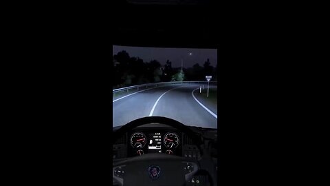Driving Euro Truck simulator 2