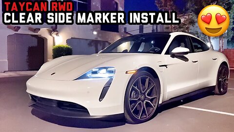 Upgrading to Clear Side Markers on Porsche Taycan 🚗🌟 【Taycan2】