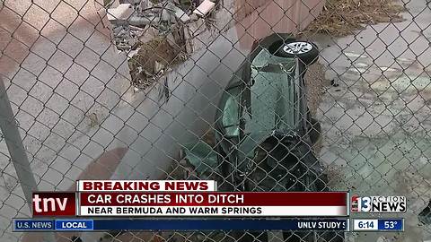 Car crashes into wall on Tuesday morning