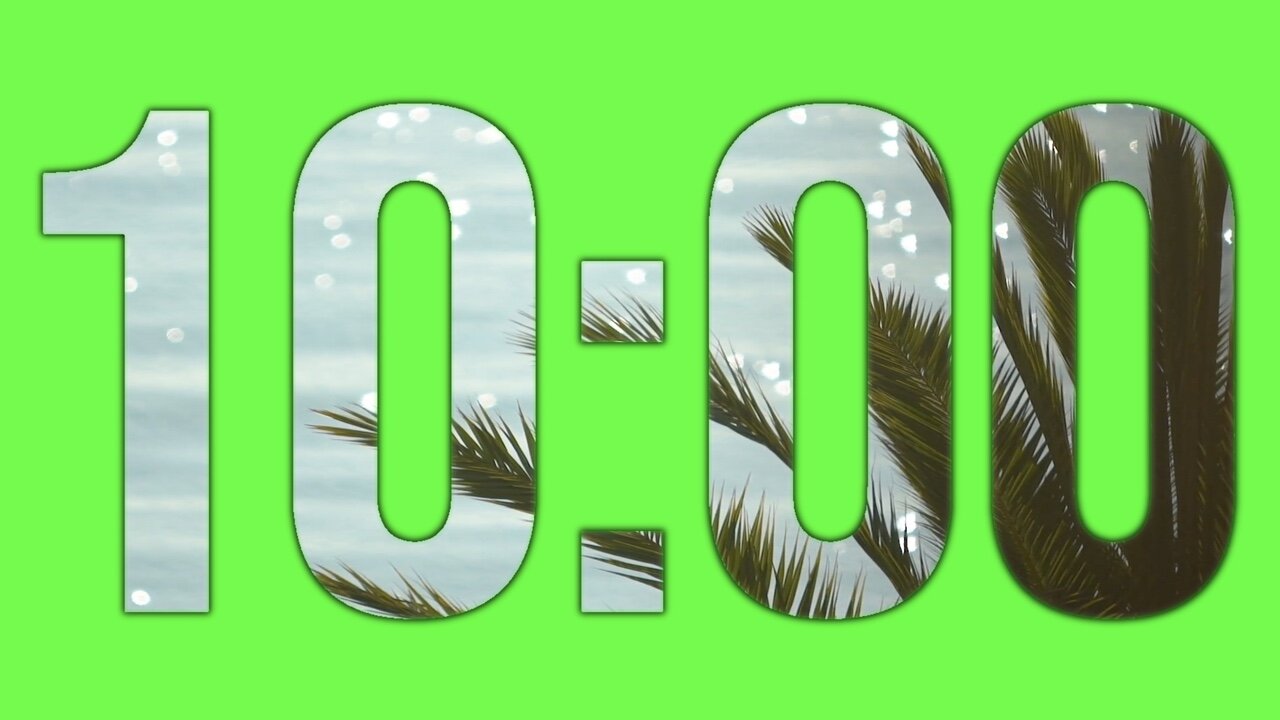 Tree Tranquility Time! | Timer Countdown For 10:00 Minutes | Available For Download | In Green