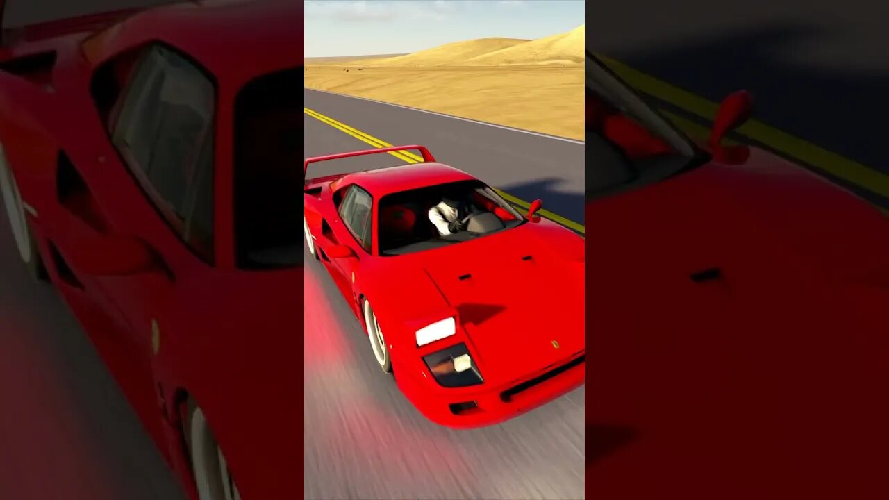 BURNED THE RUBBER OFF TO THE RIM! // Ferrari F40 Top Speed Run // Assetto Corsa