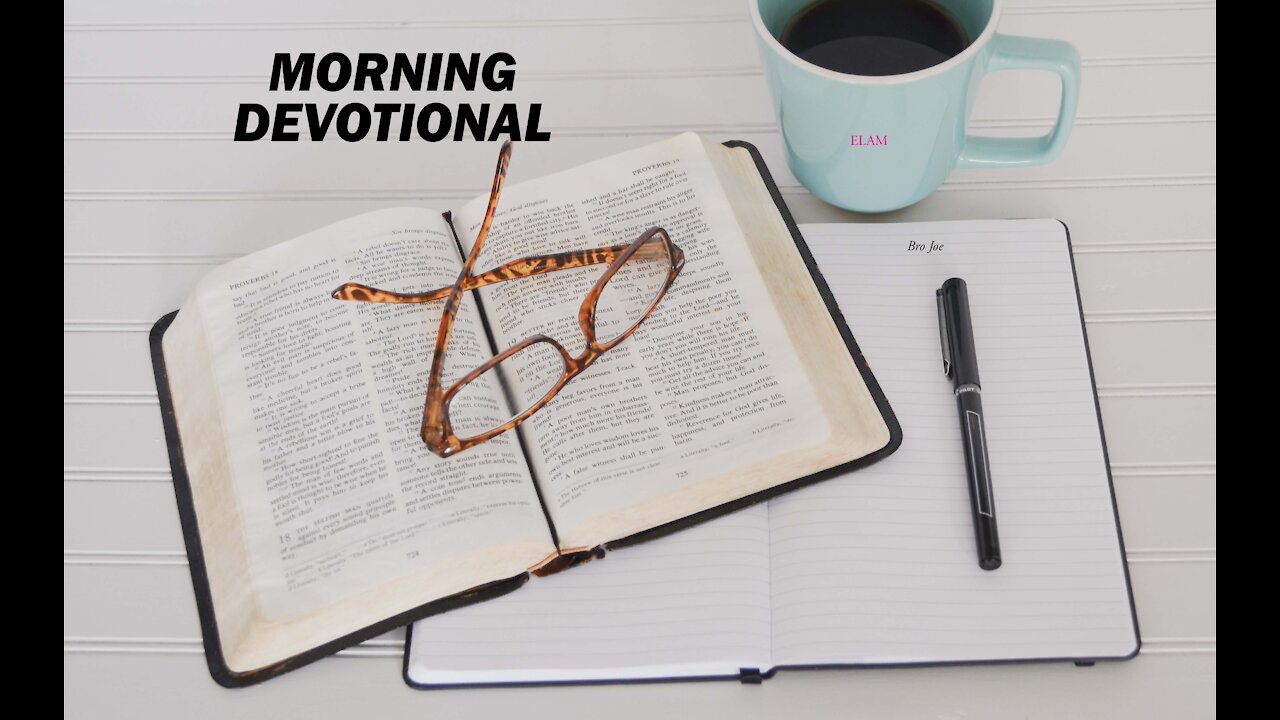 Morning Devotional for November 18, 2020
