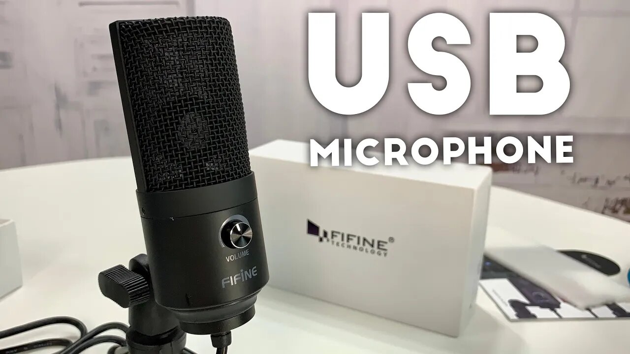 Fifine Metal Condenser Podcast and Video 669B Microphone Review