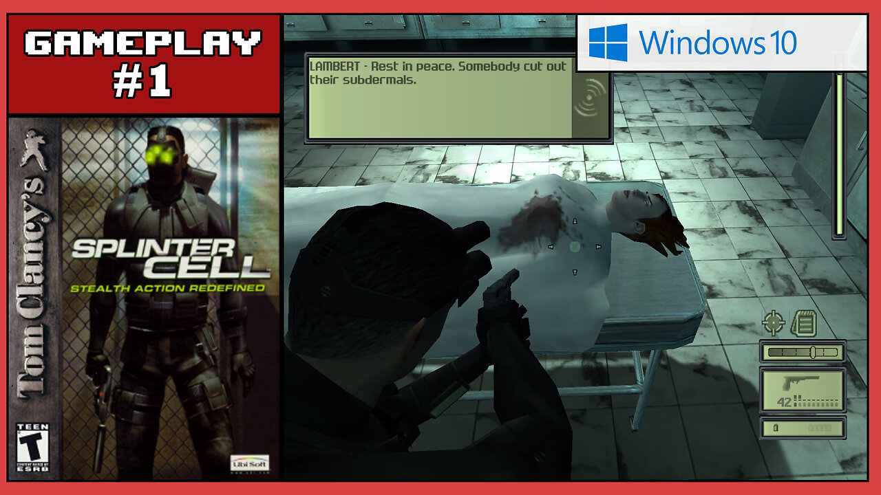 Tom Clancy's Splinter Cell (PC Gameplay, Windows 10, 2024)