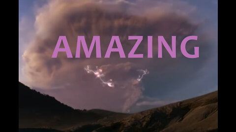 Lightning and Volcano - AMAZING