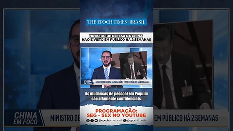Ministro de Defesa da China não é visto em público há 2 semanas