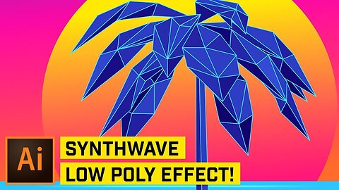 Retro Low Poly Effect Illustrator CC 2018 Tutorial