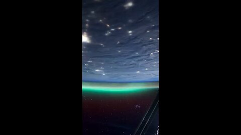 Northern lights seen from the international space station.
