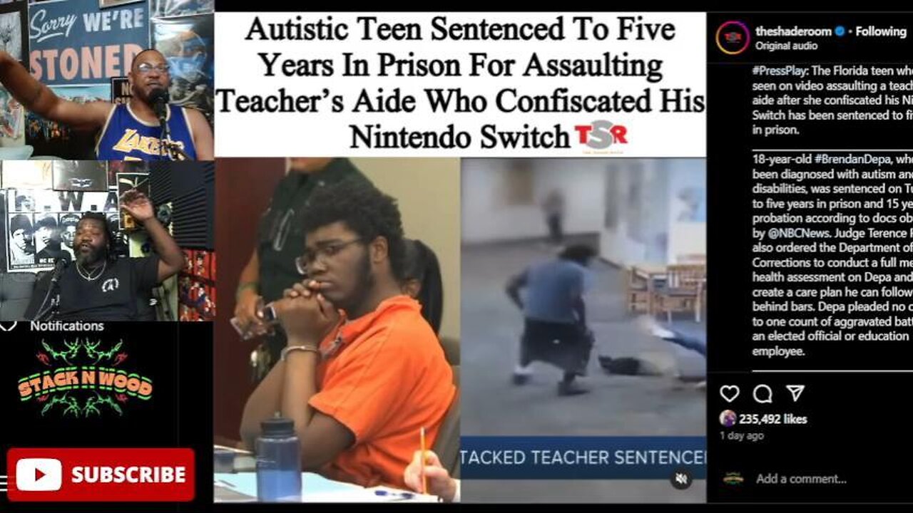 SHORT Pt 2 Autistic teen gets sentenced to five years for assault over a Nintendo Switch