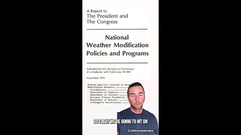 National Weather Modification Programs
