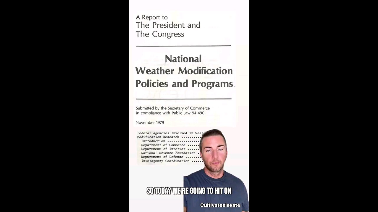 National Weather Modification Programs