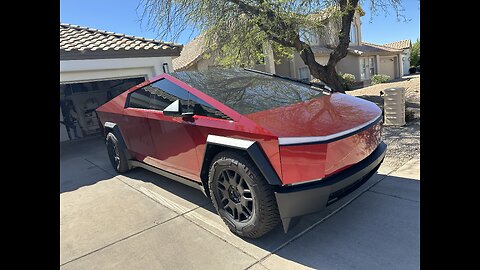 Cybertruck gets wrapped