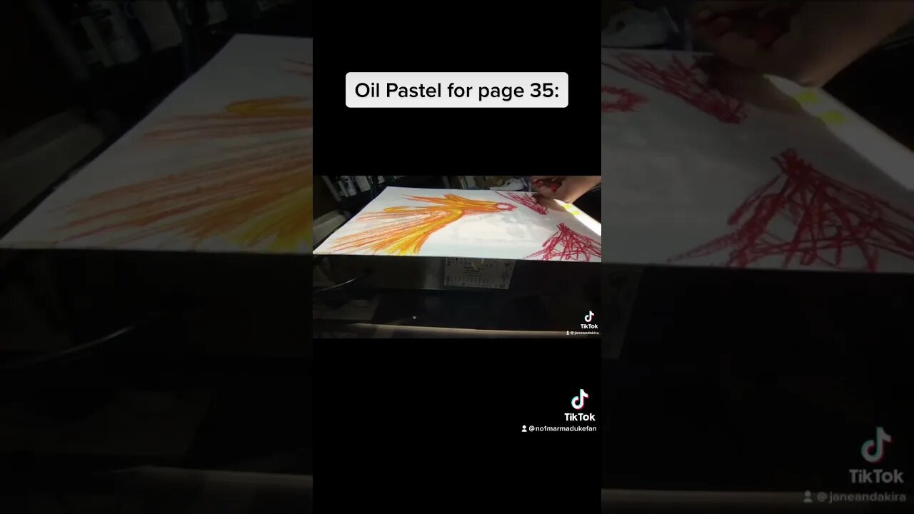 Oil Pastel for page 35