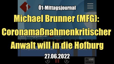 Michael Brunner (MFG): Coronamaßnahmenkritischer Anwalt will in die Hofburg