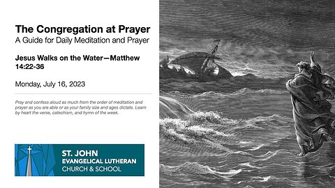 Jesus Walks on the Water—Matthew 14:22-36