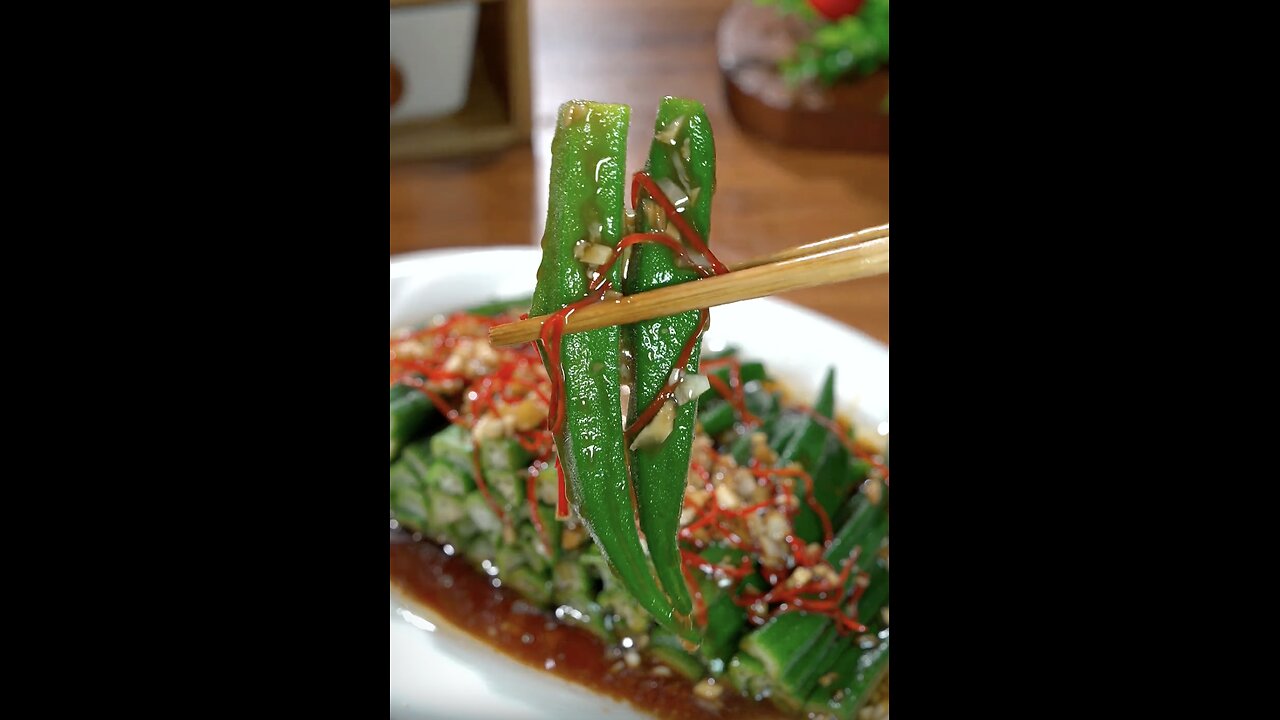 Nutritious and delicious ways to make okra,There are many benefits for children to eat more okra~