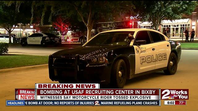 Pipe bomb goes off at USAF Bixby Recruiting Center
