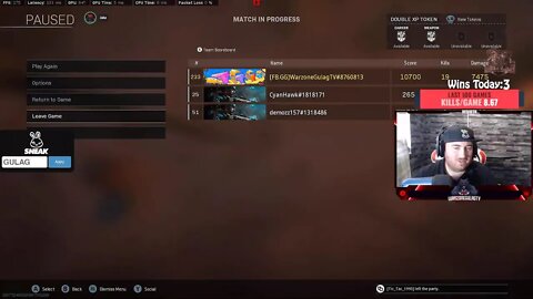 Warzone Time 1700+ wins
