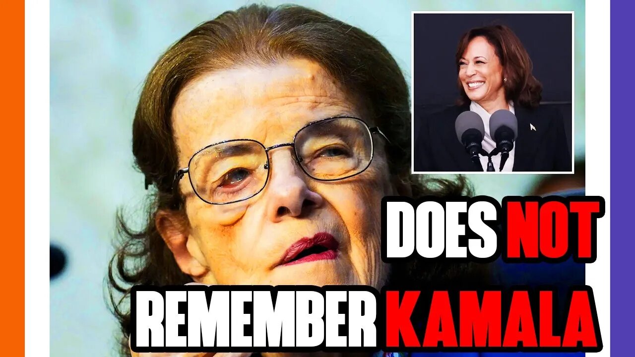 Feinstein Does NOT Remember Kamala Is VP 🟠⚪🟣 NPC Politics