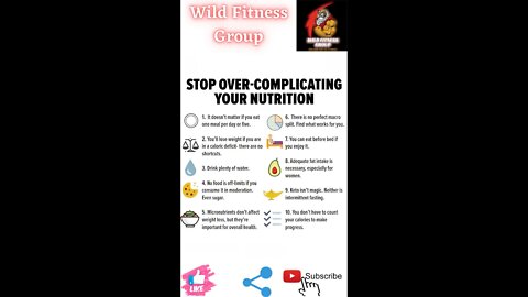 🔥Stop over-complicating your nutrition🔥#fitness🔥#wildfitnessgroup🔥#shorts🔥