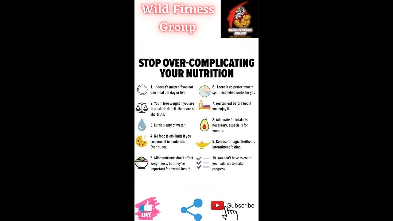 🔥Stop over-complicating your nutrition🔥#fitness🔥#wildfitnessgroup🔥#shorts🔥