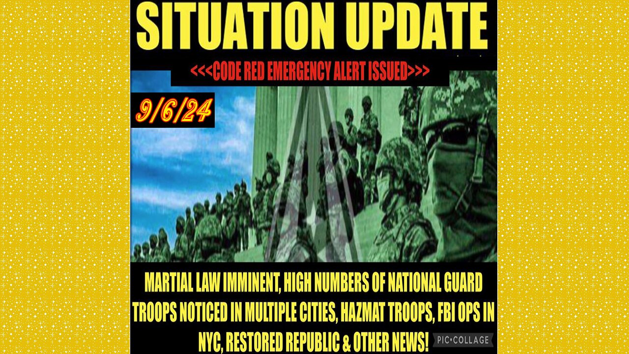 SG Anon. Juan O Savin ~ Situation Update 9/6/24 ~ Restored Republic > Judy Byington- Q+ White Hats