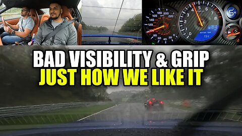 600+hp Nissan GT-R vs Wall of Rain on the Nürburgring