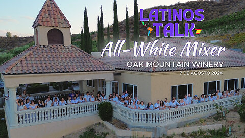 Winery Event Drone Video | Latinos Talk All White Mixer | Temecula Wine Country