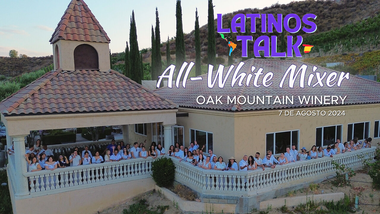Winery Event Drone Video | Latinos Talk All White Mixer | Temecula Wine Country