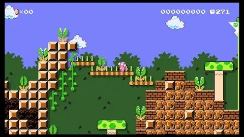 Mario Maker 2 SMB Forest Levels