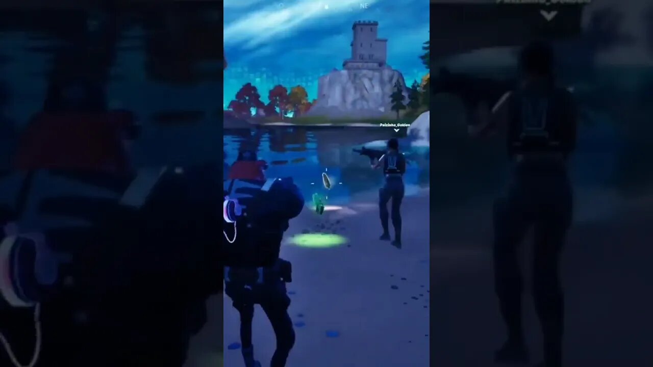 Mandaram minha #torreta salvadora pro brejo! E quase fui junto! #fortnite #shorts