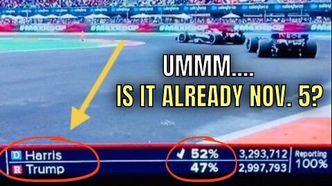 Hmmm…ELECTION RESULTS were already posted during ABC’s SUNDAY Race 🤔