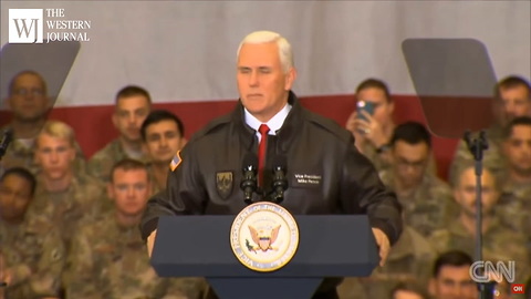 Mike Pence Stands Up In Front Of Troops In Afghanistan, Delivers A Message Direct From The President