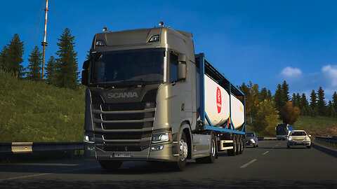 ETS2 Scania 500 S | Brno CZ to Prague CZ | ISO Tank Container 25t