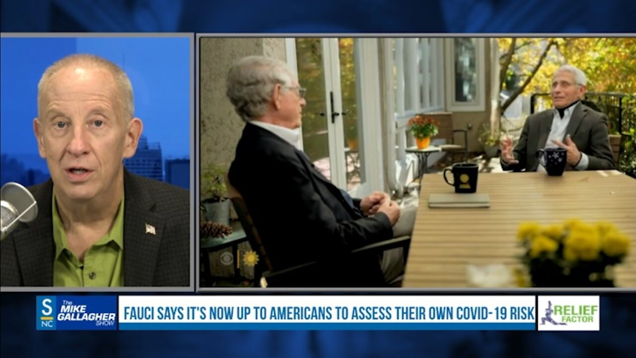 Dr. Fauci is now saying it is up to Americans to assess their own risk & make their own decisions regarding catching Covid