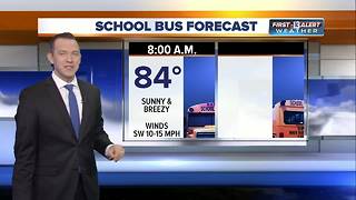 Weather for first day of school