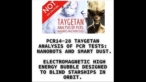 PCR14-28 TAYGETAN ANALYSIS OF PCR TESTS: NANOBOTS AND SMART DUST. ELECTROMAGNETIC HIGH ENERGY BUBBLE