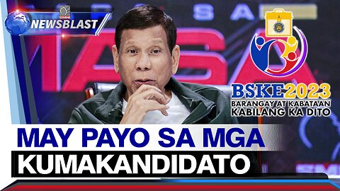 Mga kandidatong mananalo sa 2023 BSKE, dapat gawing prayoridad ang national security −FPRRD
