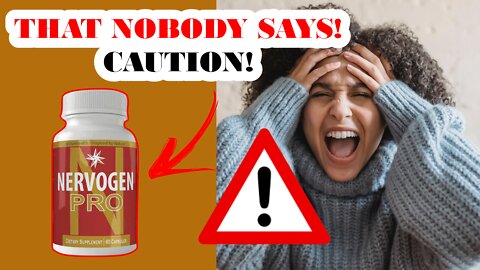 Nervogen Pro Review - Nervogen Pro, WARNING | Nervogen Pro Supplement Review
