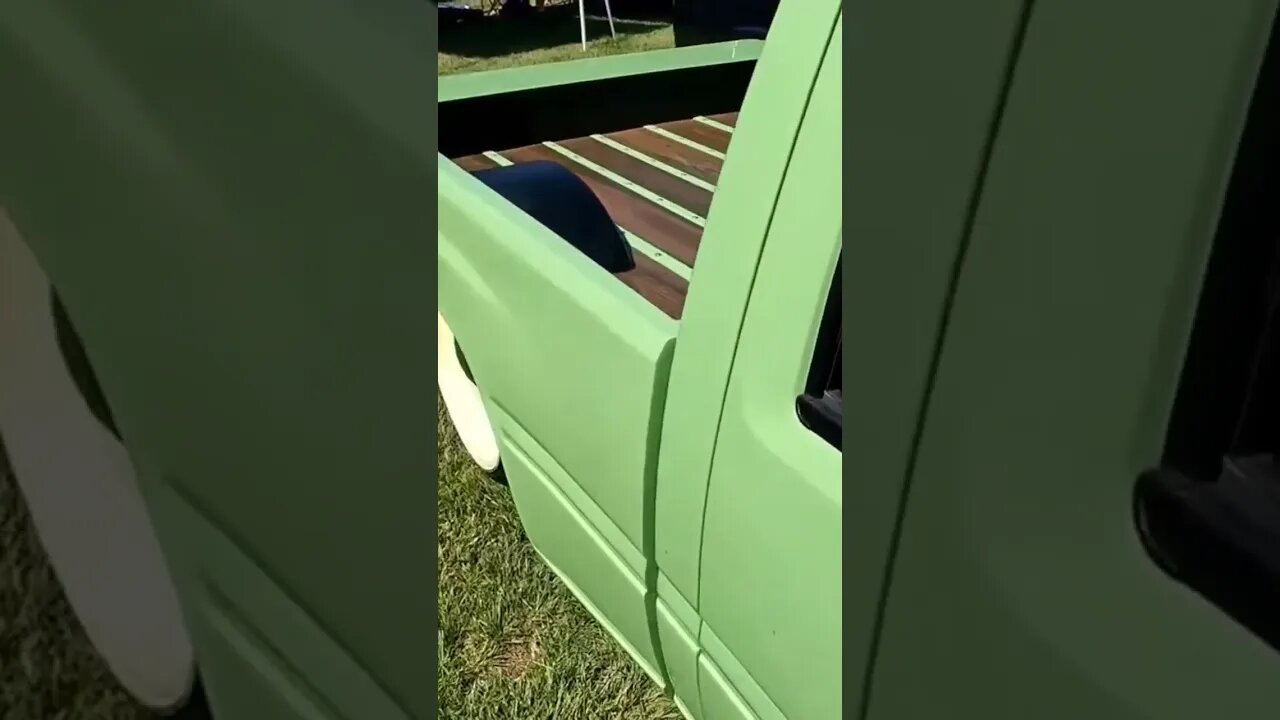 Mint Isuzu🔥🔥🔥#carshow #shorts #sub #bagged #slammed #truck #auto #minitruck #isuzu #baggedtrucks