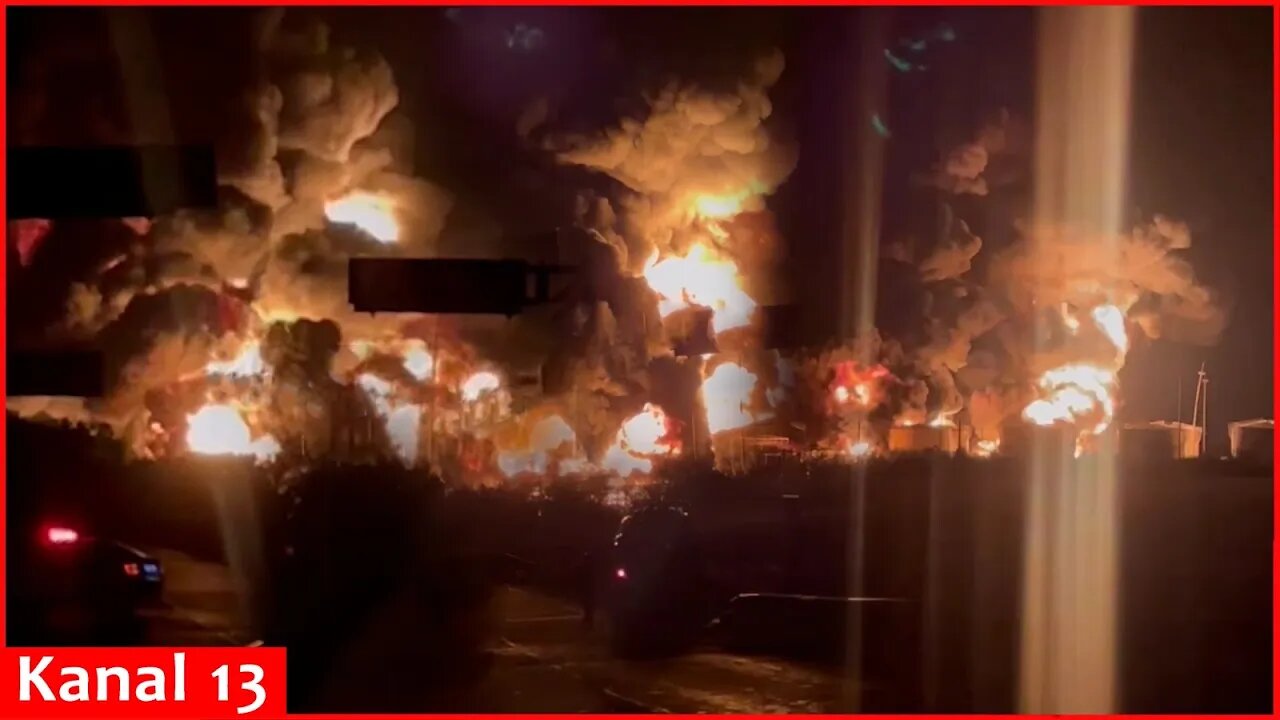 It burns terribly- Ukraine struck another oil base in Rostov, which supplies fuel to Russian army